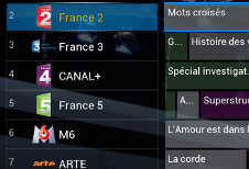 Guide des programmes sur XBMC